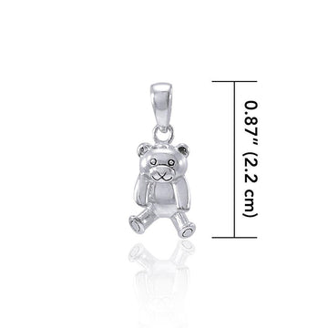 Cutie Bear Silver Pendant TP1191 - Jewelry